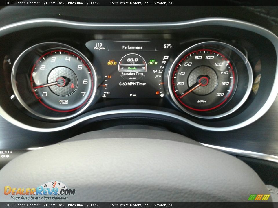 2018 Dodge Charger R/T Scat Pack Pitch Black / Black Photo #18