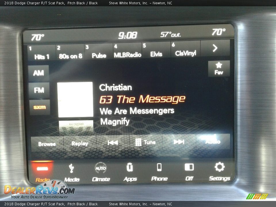 2018 Dodge Charger R/T Scat Pack Pitch Black / Black Photo #20