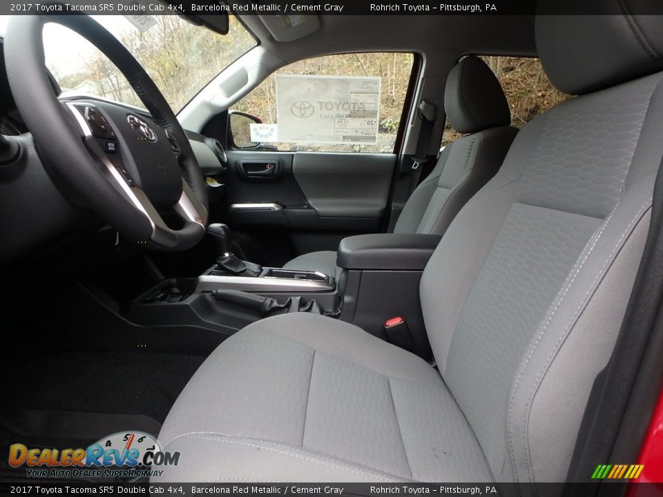 2017 Toyota Tacoma SR5 Double Cab 4x4 Barcelona Red Metallic / Cement Gray Photo #6