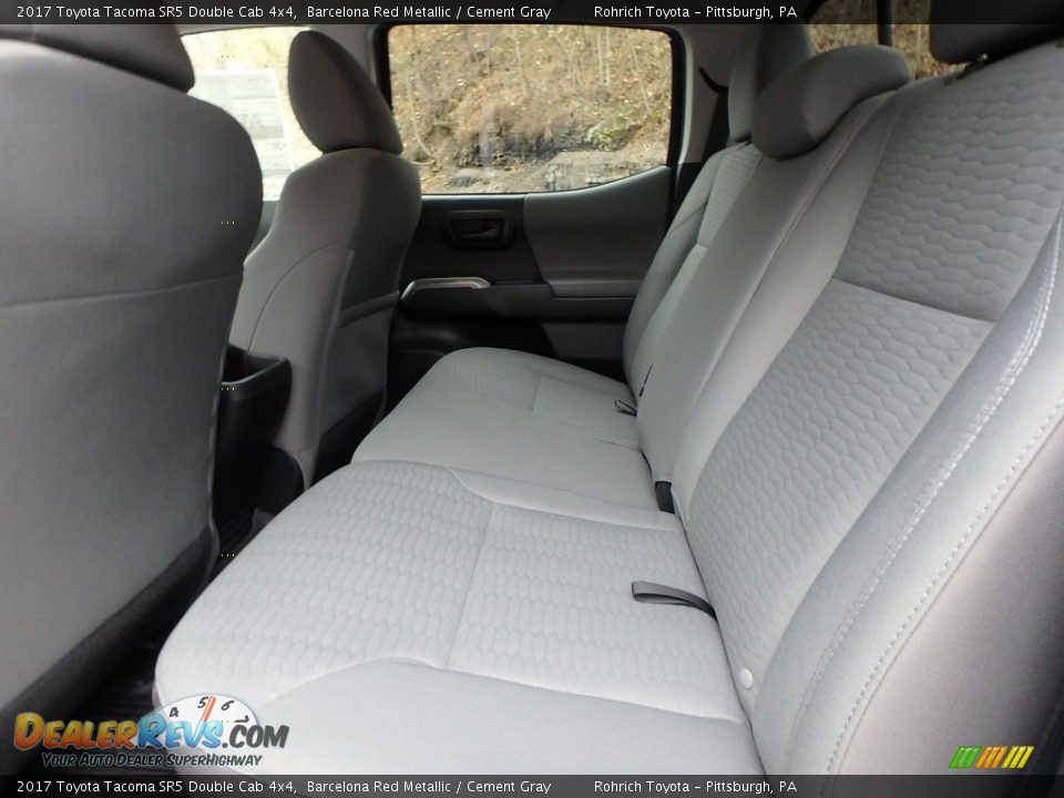 2017 Toyota Tacoma SR5 Double Cab 4x4 Barcelona Red Metallic / Cement Gray Photo #7