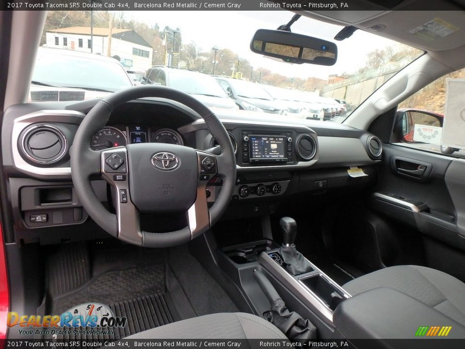 2017 Toyota Tacoma SR5 Double Cab 4x4 Barcelona Red Metallic / Cement Gray Photo #8