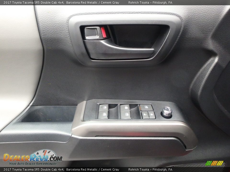 2017 Toyota Tacoma SR5 Double Cab 4x4 Barcelona Red Metallic / Cement Gray Photo #9