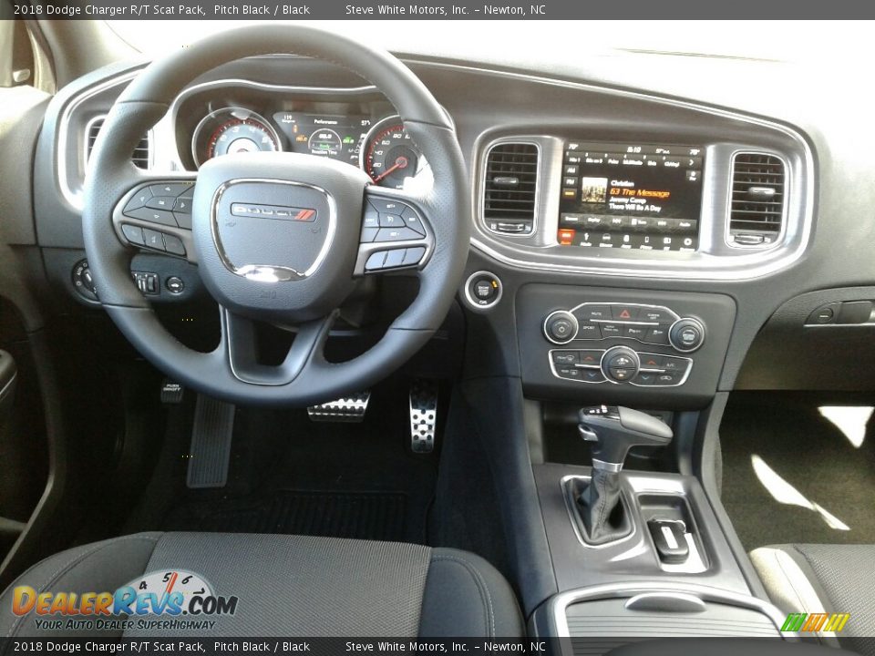 2018 Dodge Charger R/T Scat Pack Pitch Black / Black Photo #26