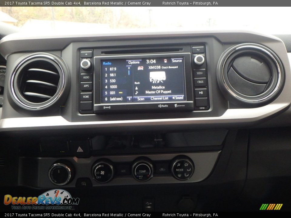 2017 Toyota Tacoma SR5 Double Cab 4x4 Barcelona Red Metallic / Cement Gray Photo #11