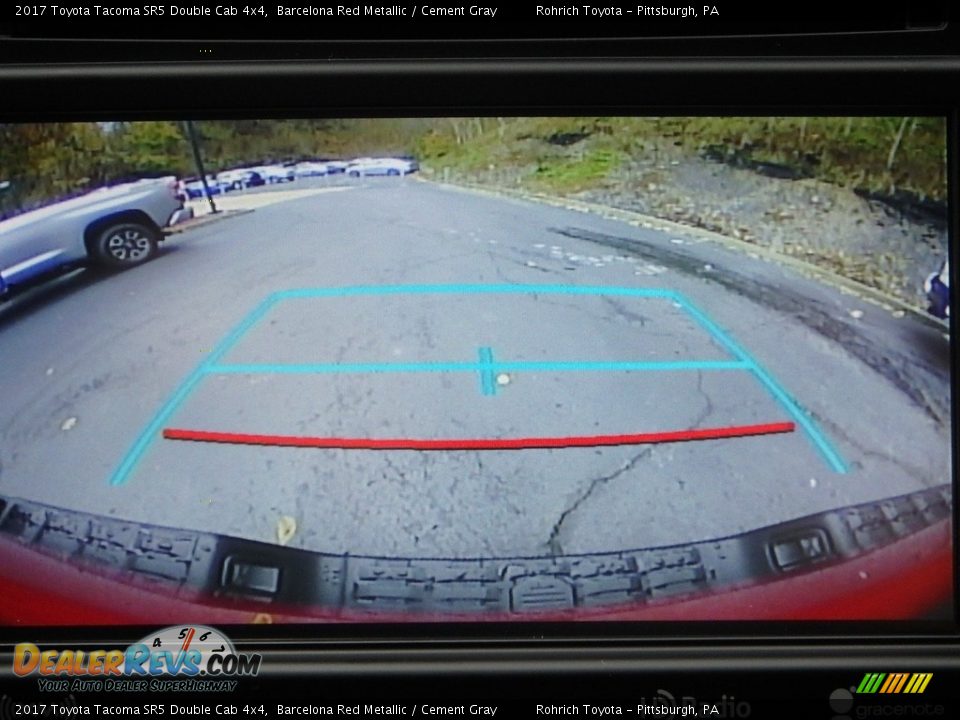 2017 Toyota Tacoma SR5 Double Cab 4x4 Barcelona Red Metallic / Cement Gray Photo #12