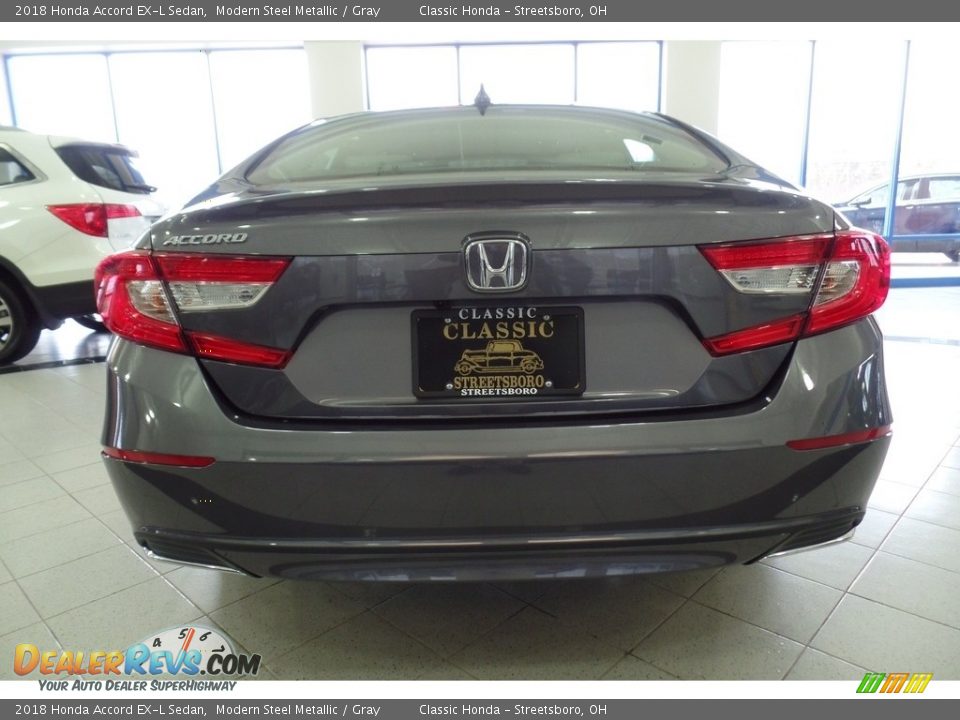 2018 Honda Accord EX-L Sedan Modern Steel Metallic / Gray Photo #6