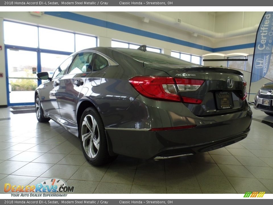 2018 Honda Accord EX-L Sedan Modern Steel Metallic / Gray Photo #7