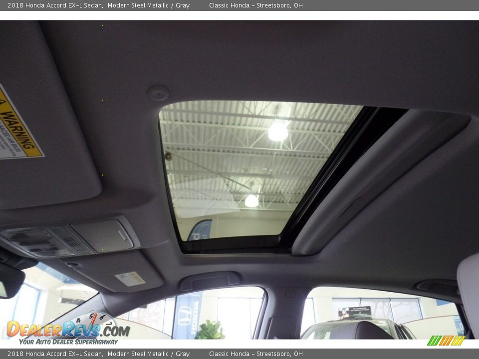 2018 Honda Accord EX-L Sedan Modern Steel Metallic / Gray Photo #19