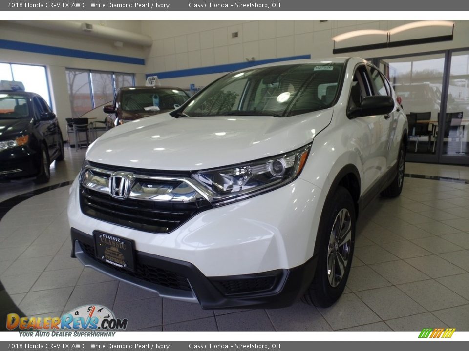 2018 Honda CR-V LX AWD White Diamond Pearl / Ivory Photo #1