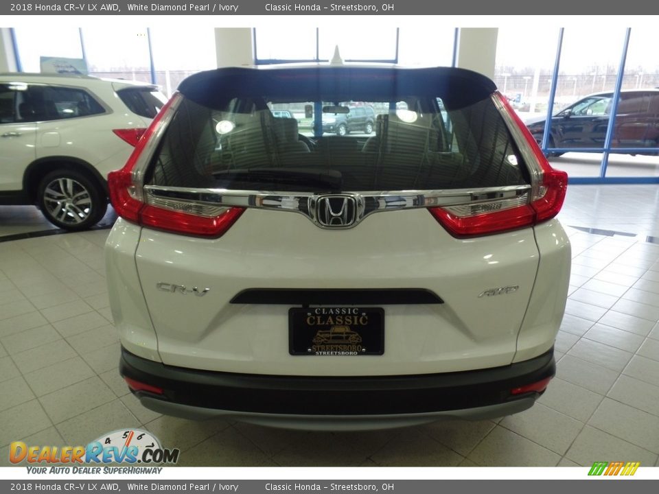 2018 Honda CR-V LX AWD White Diamond Pearl / Ivory Photo #4