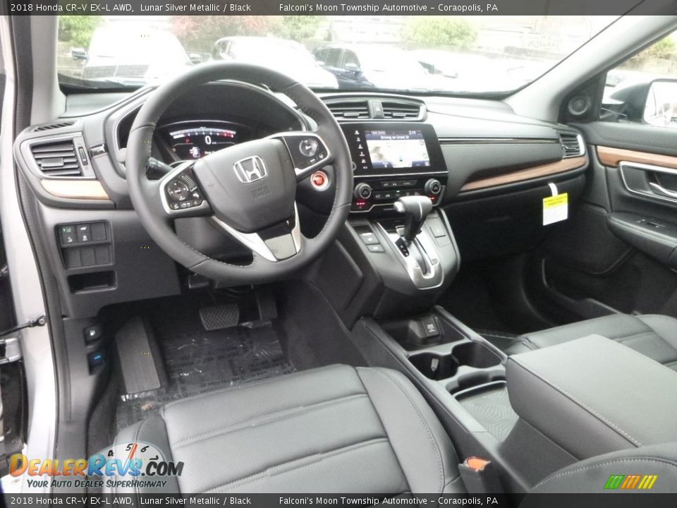 Black Interior - 2018 Honda CR-V EX-L AWD Photo #10