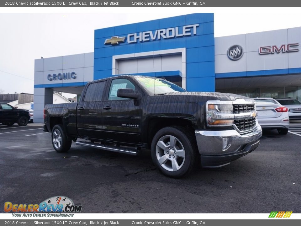 2018 Chevrolet Silverado 1500 LT Crew Cab Black / Jet Black Photo #1