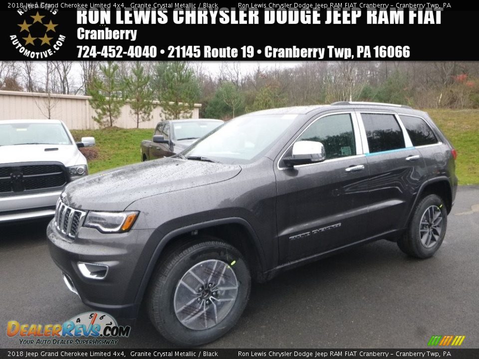 2018 Jeep Grand Cherokee Limited 4x4 Granite Crystal Metallic / Black Photo #1