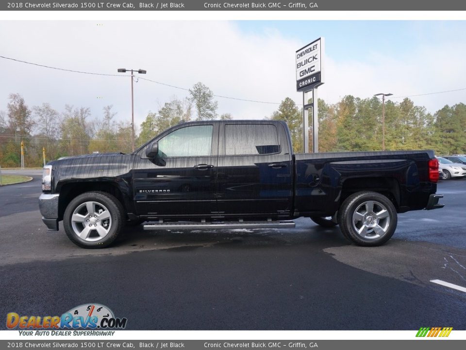 2018 Chevrolet Silverado 1500 LT Crew Cab Black / Jet Black Photo #4