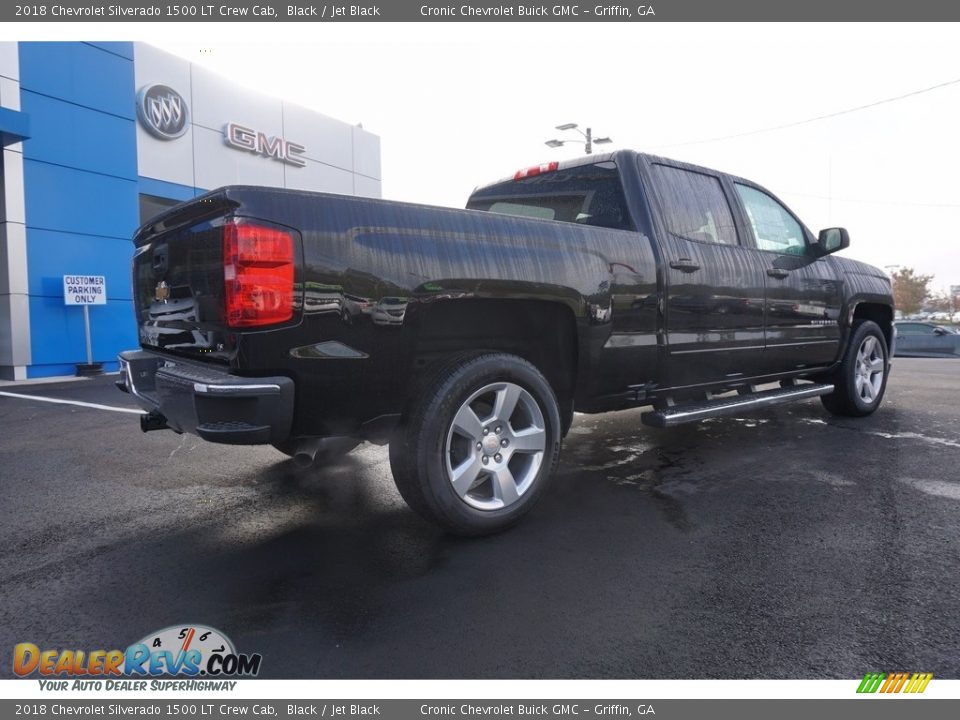 2018 Chevrolet Silverado 1500 LT Crew Cab Black / Jet Black Photo #7