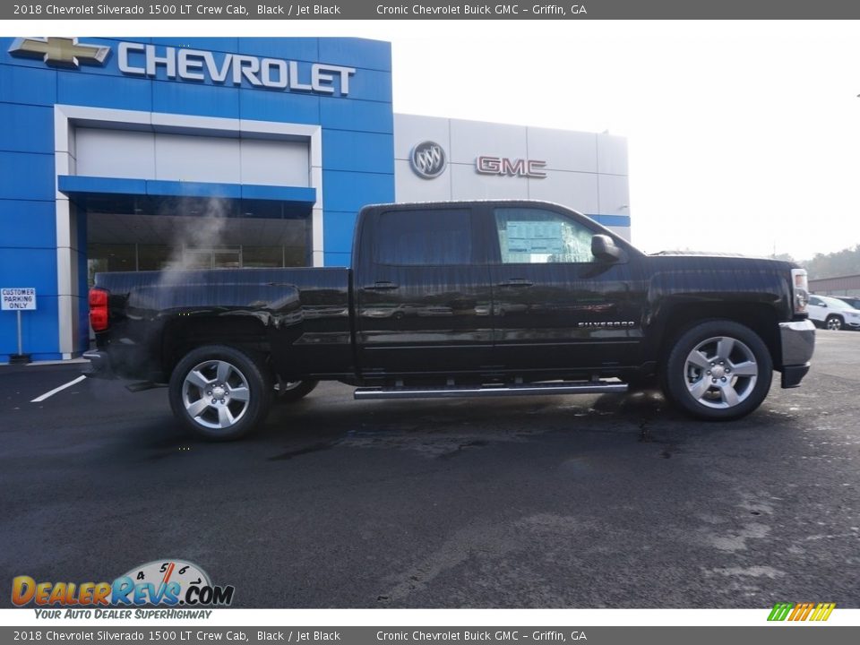 2018 Chevrolet Silverado 1500 LT Crew Cab Black / Jet Black Photo #8