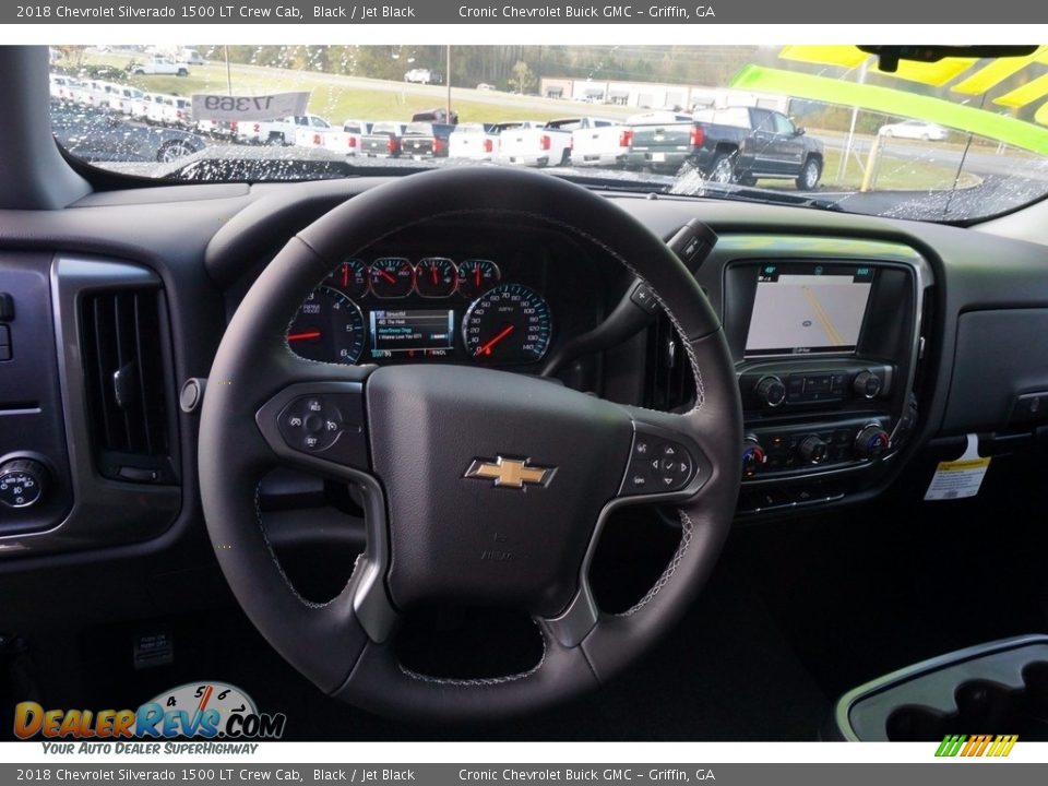 2018 Chevrolet Silverado 1500 LT Crew Cab Black / Jet Black Photo #10
