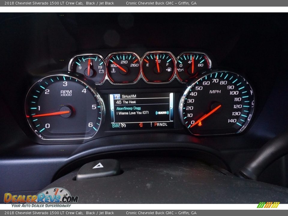 2018 Chevrolet Silverado 1500 LT Crew Cab Black / Jet Black Photo #12