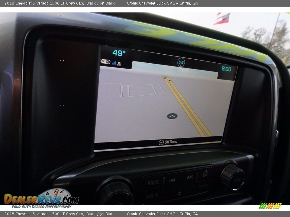 2018 Chevrolet Silverado 1500 LT Crew Cab Black / Jet Black Photo #13