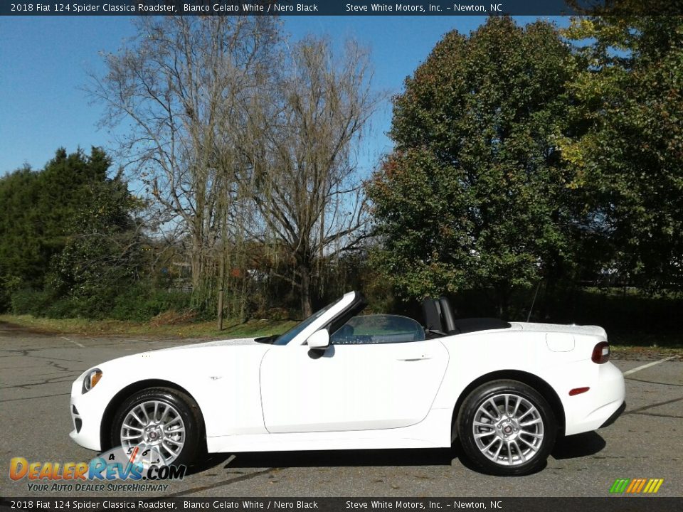 2018 Fiat 124 Spider Classica Roadster Bianco Gelato White / Nero Black Photo #2