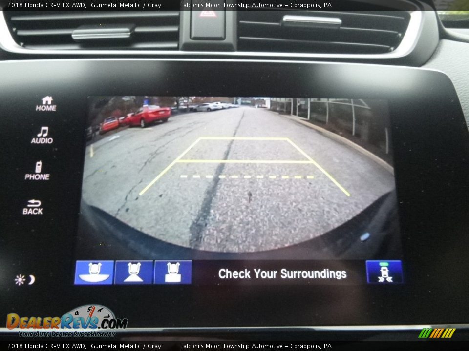 2018 Honda CR-V EX AWD Gunmetal Metallic / Gray Photo #15