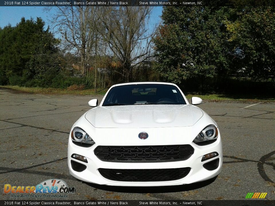 2018 Fiat 124 Spider Classica Roadster Bianco Gelato White / Nero Black Photo #4