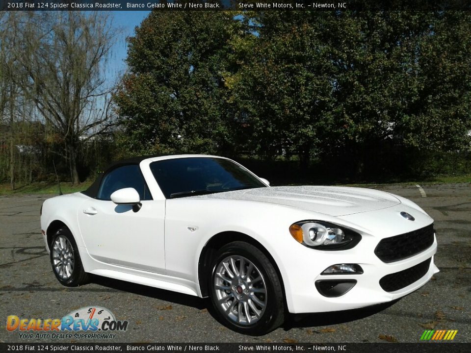 2018 Fiat 124 Spider Classica Roadster Bianco Gelato White / Nero Black Photo #5
