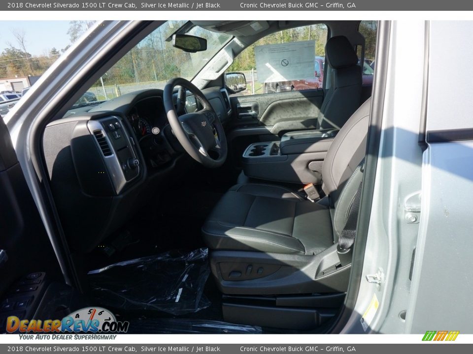 2018 Chevrolet Silverado 1500 LT Crew Cab Silver Ice Metallic / Jet Black Photo #9