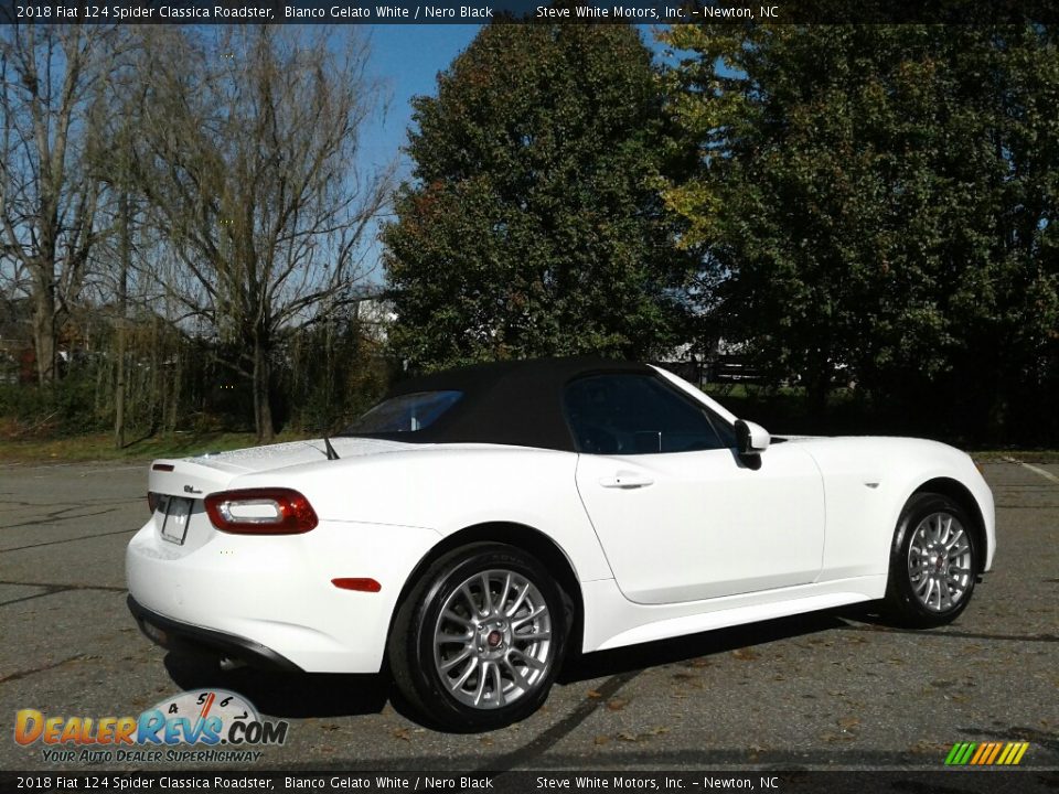 2018 Fiat 124 Spider Classica Roadster Bianco Gelato White / Nero Black Photo #7
