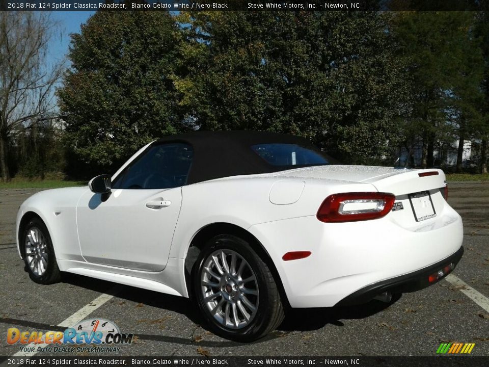 2018 Fiat 124 Spider Classica Roadster Bianco Gelato White / Nero Black Photo #9