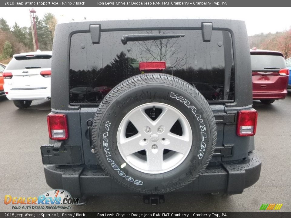 2018 Jeep Wrangler Sport 4x4 Rhino / Black Photo #4