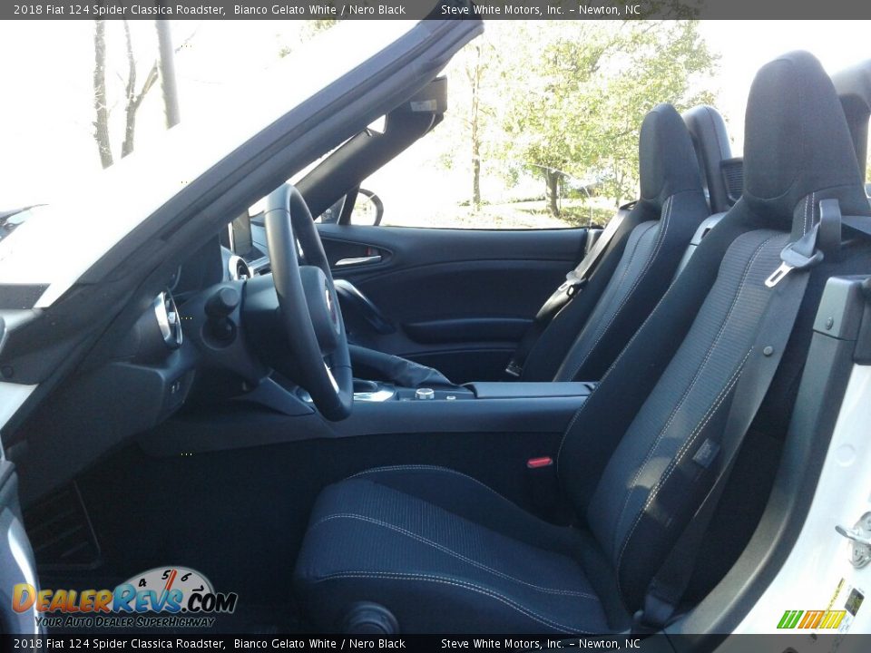 Nero Black Interior - 2018 Fiat 124 Spider Classica Roadster Photo #10