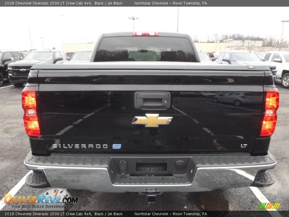 2018 Chevrolet Silverado 1500 LT Crew Cab 4x4 Black / Jet Black Photo #4
