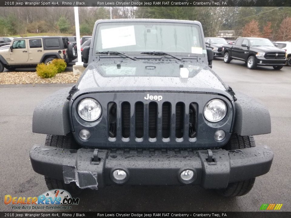 2018 Jeep Wrangler Sport 4x4 Rhino / Black Photo #8