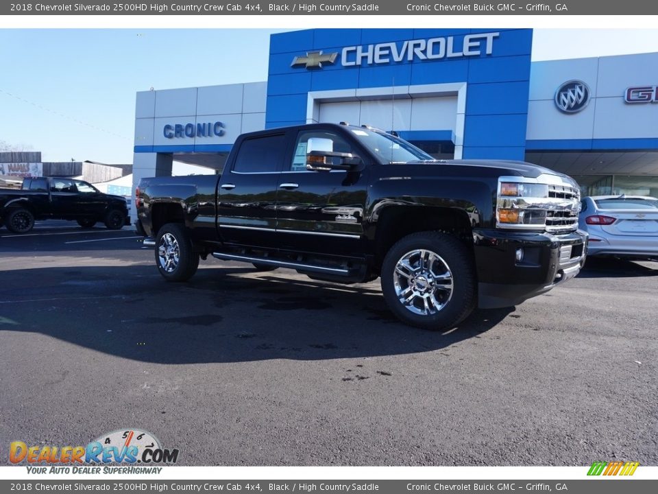 2018 Chevrolet Silverado 2500HD High Country Crew Cab 4x4 Black / High Country Saddle Photo #1