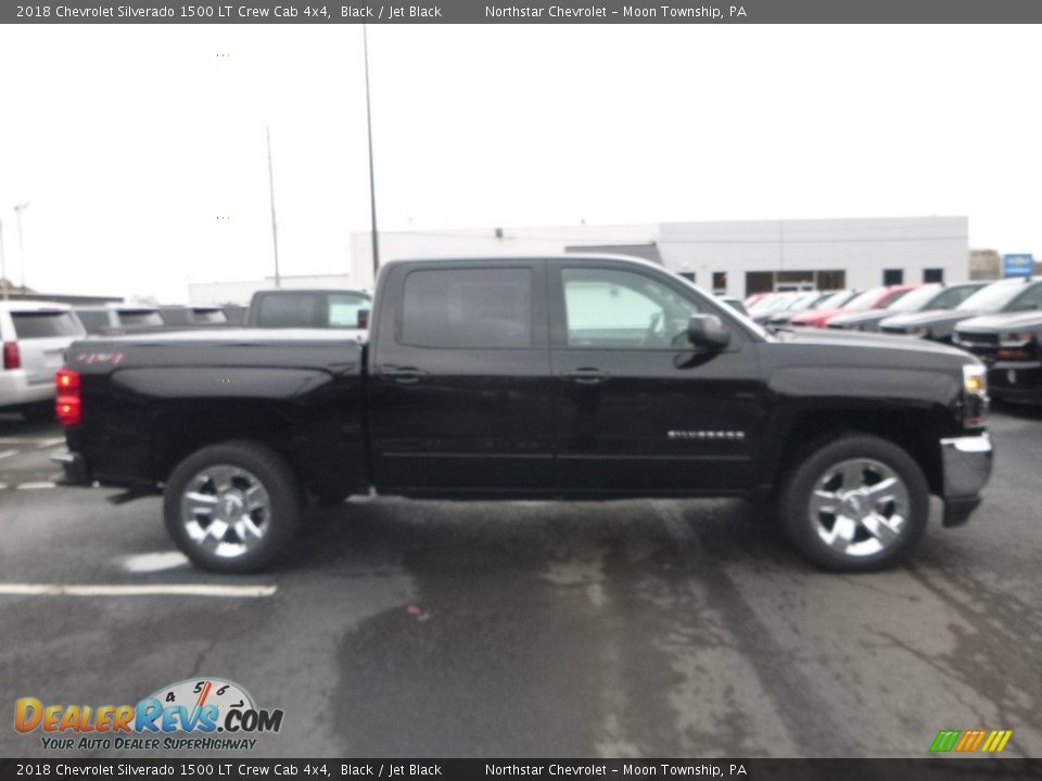 2018 Chevrolet Silverado 1500 LT Crew Cab 4x4 Black / Jet Black Photo #6