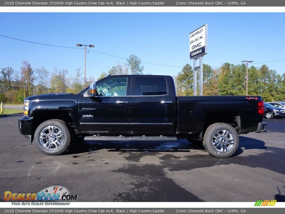 2018 Chevrolet Silverado 2500HD High Country Crew Cab 4x4 Black / High Country Saddle Photo #3