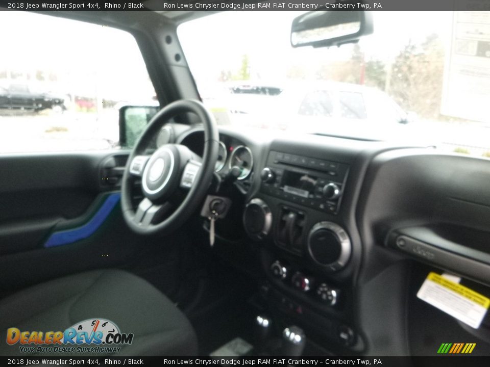 2018 Jeep Wrangler Sport 4x4 Rhino / Black Photo #11