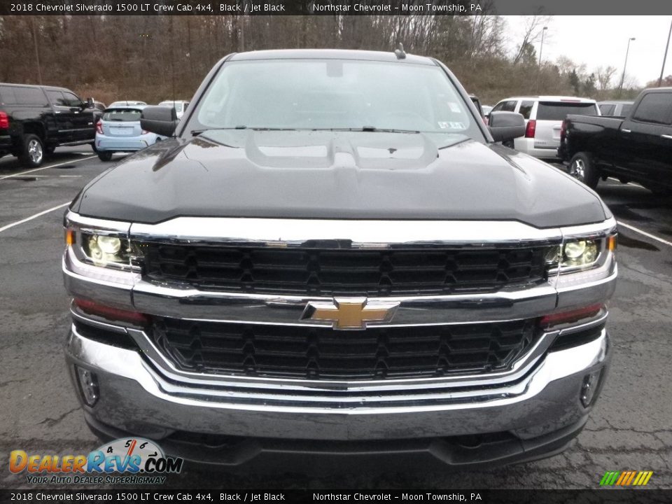 2018 Chevrolet Silverado 1500 LT Crew Cab 4x4 Black / Jet Black Photo #8