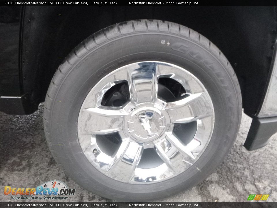 2018 Chevrolet Silverado 1500 LT Crew Cab 4x4 Black / Jet Black Photo #9