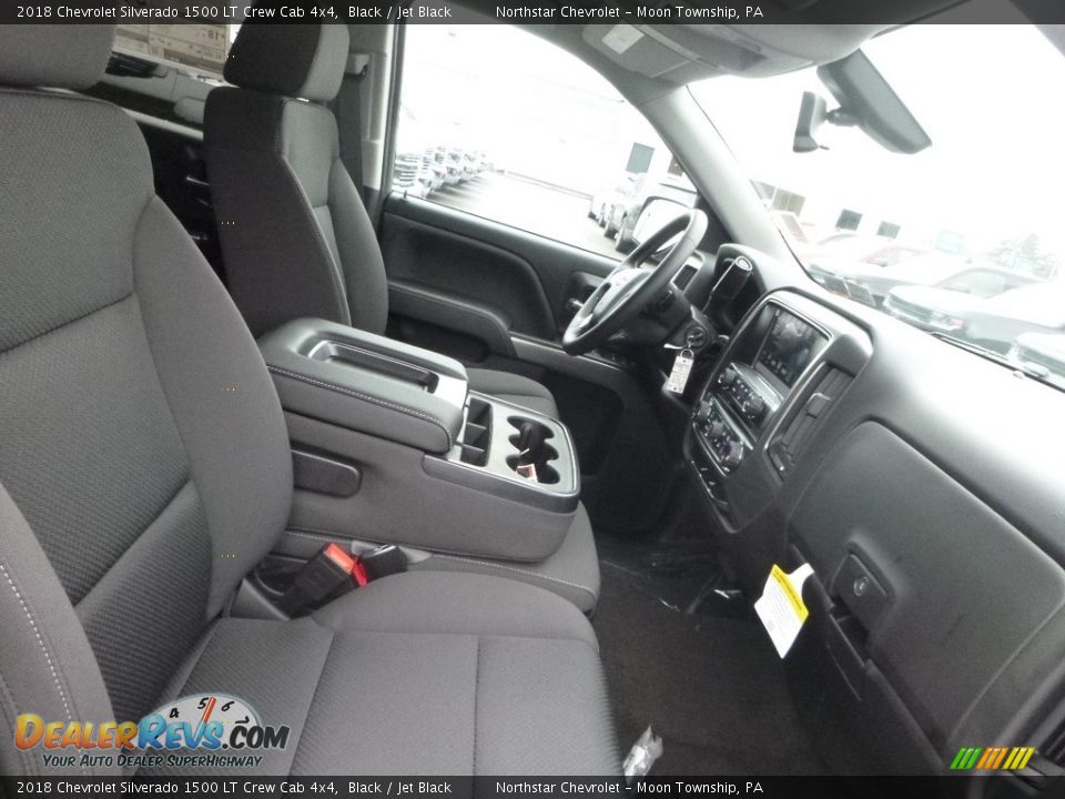 2018 Chevrolet Silverado 1500 LT Crew Cab 4x4 Black / Jet Black Photo #10