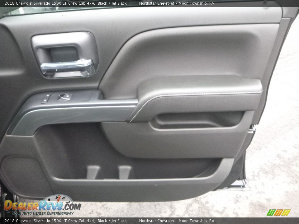 2018 Chevrolet Silverado 1500 LT Crew Cab 4x4 Black / Jet Black Photo #12