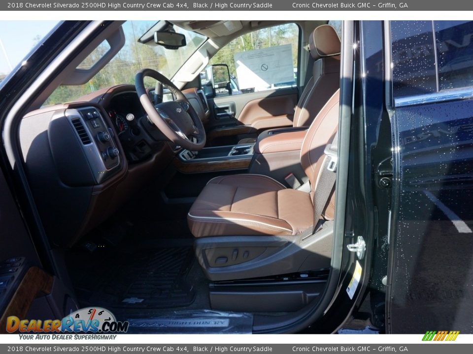 2018 Chevrolet Silverado 2500HD High Country Crew Cab 4x4 Black / High Country Saddle Photo #8