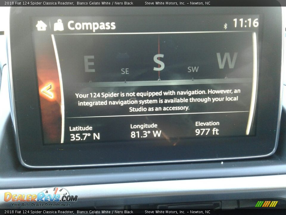 2018 Fiat 124 Spider Classica Roadster Bianco Gelato White / Nero Black Photo #20