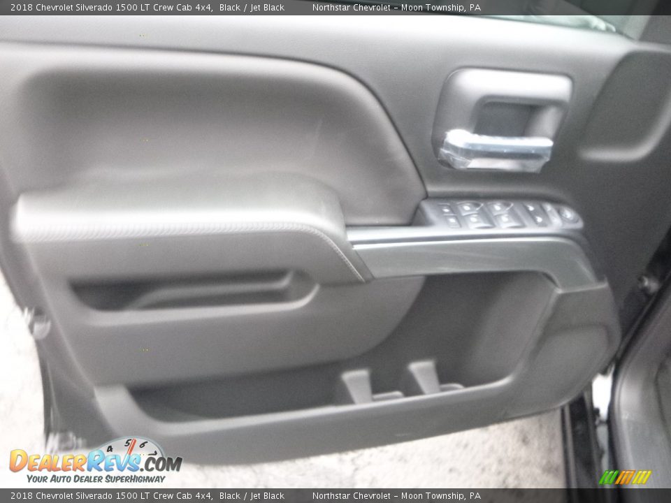 2018 Chevrolet Silverado 1500 LT Crew Cab 4x4 Black / Jet Black Photo #15