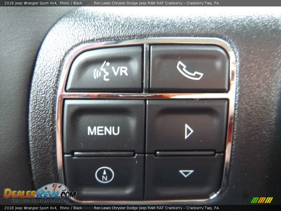 2018 Jeep Wrangler Sport 4x4 Rhino / Black Photo #19