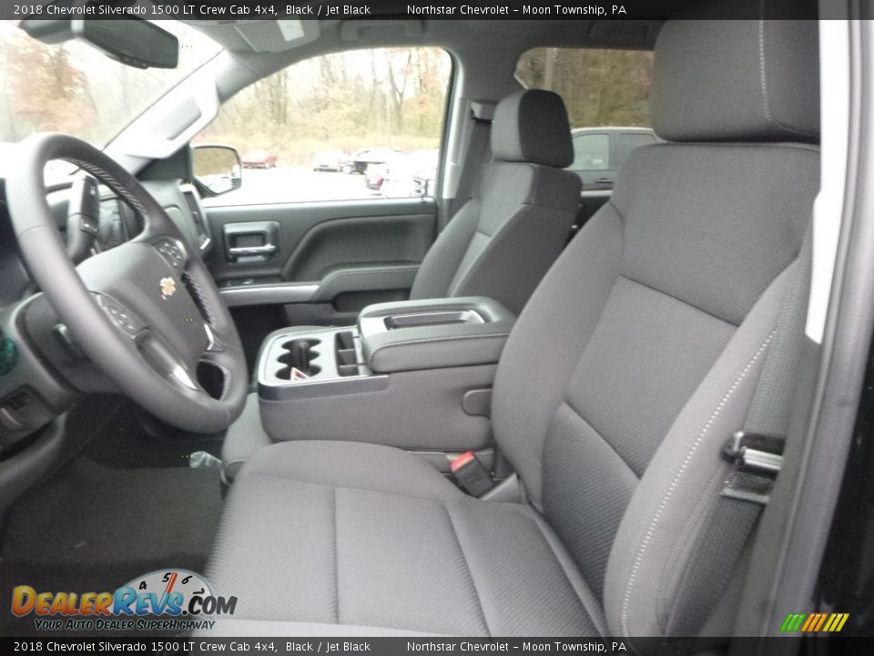 2018 Chevrolet Silverado 1500 LT Crew Cab 4x4 Black / Jet Black Photo #16