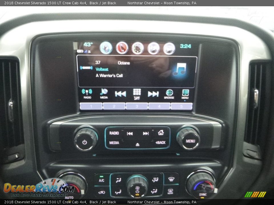 2018 Chevrolet Silverado 1500 LT Crew Cab 4x4 Black / Jet Black Photo #18