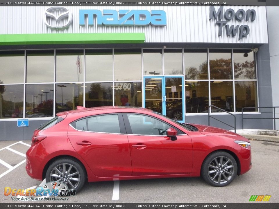 2018 Mazda MAZDA3 Grand Touring 5 Door Soul Red Metallic / Black Photo #1