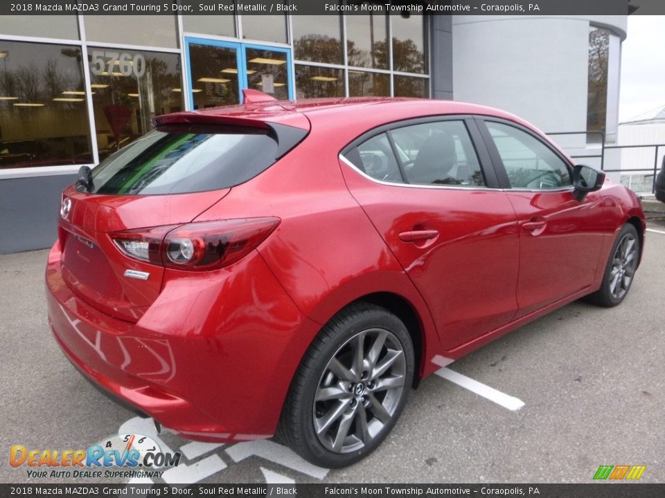 2018 Mazda MAZDA3 Grand Touring 5 Door Soul Red Metallic / Black Photo #2